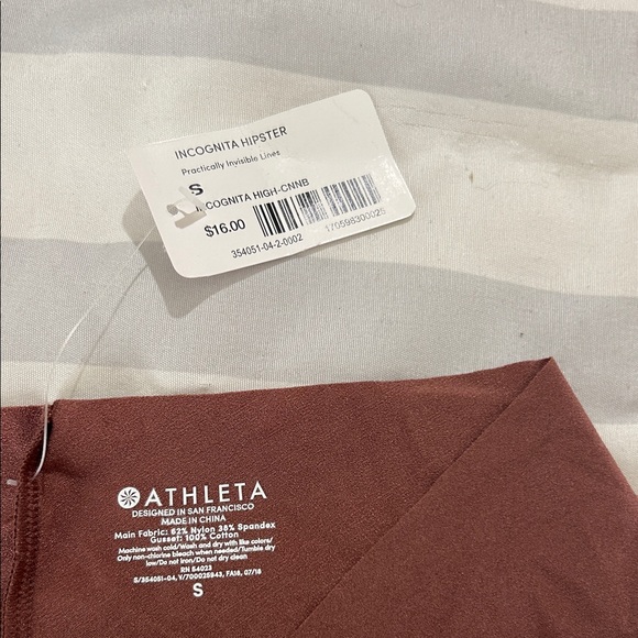 Athleta Women's High-Waist Briefs in Brown - Picture 2 of 3